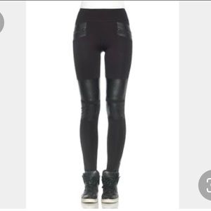 off duty by joe’s leggings Moto leather patches